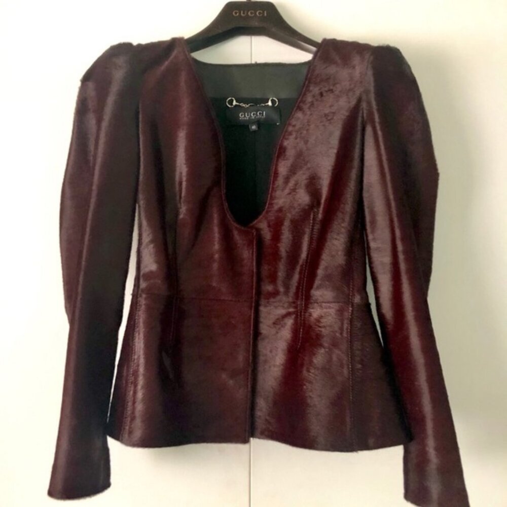 ISO: Gucci Burgundy Jacket